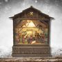 Nativity scenes and santons - Nativity Scene Lantern with Warm LED, Glitter Effect & Timer Function - BLUE STAR B.V.