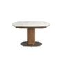 Dining Tables - Oval extending dining table with porcelain marble - ANGEL CERDÁ