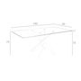 Dining Tables - Rectangular dining table in tempered glass and pink steel - ANGEL CERDÁ