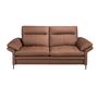 Sofas - Brown leather 2-seater sofa - ANGEL CERDÁ