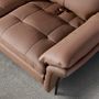 Sofas - Brown leather 2-seater sofa - ANGEL CERDÁ