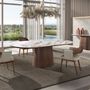 Chairs - Walnut and cream leatherette chair - ANGEL CERDÁ