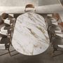 Chairs - Walnut and cream leatherette chair - ANGEL CERDÁ