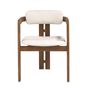 Chairs - Off-white fabric chair - ANGEL CERDÁ