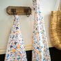 Tea towel - GOTS certified 100% organic cotton kitchen textile - HIRONDELLES & CIE BY MAISON ROYAL GARDEN