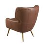 Armchairs - Chester armchair dark brown leather - ANGEL CERDÁ