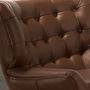 Armchairs - Chester armchair dark brown leather - ANGEL CERDÁ