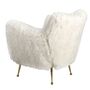 Fauteuils - Fauteuil en tissu blanc à poils longs - ANGEL CERDÁ