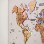 Design objects - Wooden LED World Map on Board - ENJOY THE WOOD