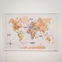 Design objects - Wooden LED World Map on Board - ENJOY THE WOOD