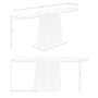 Consoles - Table console ovale demi-ronde en porcelaine et noyer - ANGEL CERDÁ