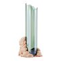 Vases - CATHARSIS, Sculptural Statement Vase for flowers in glass and stone - COKI