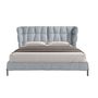 Lits - Lit en tissu gris-bleu clair - ANGEL CERDÁ
