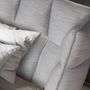 Lits - Lit en tissu gris-bleu clair - ANGEL CERDÁ