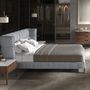 Lits - Lit en tissu gris-bleu clair - ANGEL CERDÁ