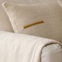 Coussins textile - COLLECTION SEMA COUSSINS & PLAIDS EN FIBRES D'ORTIE - MILLE ET CLAIRE