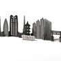 Customizable objects - Wooden DIY Memory City Kit - ENJOY THE WOOD