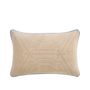 Cushions - GORANG round quilted cotton velvet cushion - CFOC