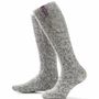 Socks - Socks - Originals, non-slip, knee-high, grey wool, mystical purple, 37-41 - SOXS.CO