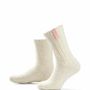 Socks - Socks - Originals, SleepWell, medium, off-white wool, sleep well pink, 37-41 - SOXS.CO