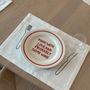 Table linen - Embroidered placemats 'Catch of the day' - STUDIO NOTICED