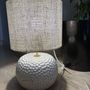 Objets de décoration - Lampe à poser en Grès Blanc émaillé - LES POTERIES DE SWANE