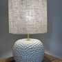 Objets de décoration - Lampe à poser en Grès Blanc émaillé - LES POTERIES DE SWANE