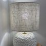 Objets de décoration - Lampe à poser en Grès Blanc émaillé - LES POTERIES DE SWANE