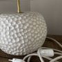 Objets de décoration - Lampe à poser en Grès Blanc émaillé - LES POTERIES DE SWANE