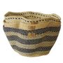 Objets de décoration - Sitso Wave Basket| Panier de rangement et de sol | Sculptur | Bleu - SOLOKO