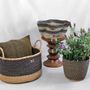 Objets de décoration - Sitso Wave Basket| Panier de rangement et de sol | Sculptur | Bleu - SOLOKO