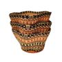 Poubelles pour salle de bain - Panier Sitso Wave petit | Panier de rangement | Sculptur | rouge brun - SOLOKO
