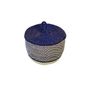 Baskets - Nunya Lid Basket | Storage Basket Small | Handwoven Basket | Blue - SOLOKO