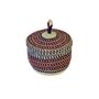 Baskets - Nunya Lid Basket | Storage Basket Small | Handwoven Basket | Red Blue - SOLOKO