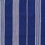 Coussins textile - Housse de coussin tissée à la main | Tsiame Bleu royal, rayures beige - SOLOKO