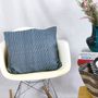 Coussins textile - Housse de coussin tissée à la main | Ability bleu, turquoise - SOLOKO
