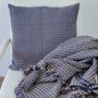 Coussins textile - Housse de coussin tissée à la main | Ability skyblue brown - SOLOKO