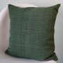 Coussins textile - Housse de coussin tissée à la main | Ability vert, turquoise - SOLOKO