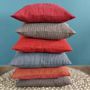 Coussins textile - Housse de coussin tissée à la main | Ability rose, orange et rouge - SOLOKO