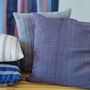 Coussins textile - Cushion Cover Handwoven | Ability wine red, blue, black - SOLOKO
