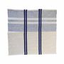 Serviettes - Serviette en coton tissée à la main | Anloga bleu royal, beige - SOLOKO