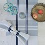 Nappes - Chemin de table en coton tissé à la main | Anloga bleu royal, beige - SOLOKO