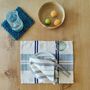 Sets de table - Set de table et serviette tissés à la main | Anloga Beige Blue - SOLOKO