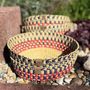Corbeilles - Venyo Small - Panier de table tissé | Panier de rangement | Rouge - SOLOKO