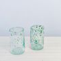 Glass - Linear Drinking Glass | Recycled Glass| Mouthblown Tumbler - SOLOKO