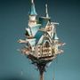 Gifts - Fantasy Steam Castle - White/Blue - VCL CORP