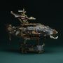 Gifts - Masterpiece Fantasy Airship - Black - VCL CORP