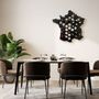 Restaurant trolleys - France Map Steel Wall Wine Rack holds 33 bottles - INCREDIBLE DESIGNS