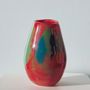 Vases - Glass Vase ROSE | Mouthblown | Recycled Glass | Red Blue Green - SOLOKO