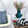 Vases - Glass Vase LOTUS | Mouthblown | Recycled Glass | Blue Black - SOLOKO